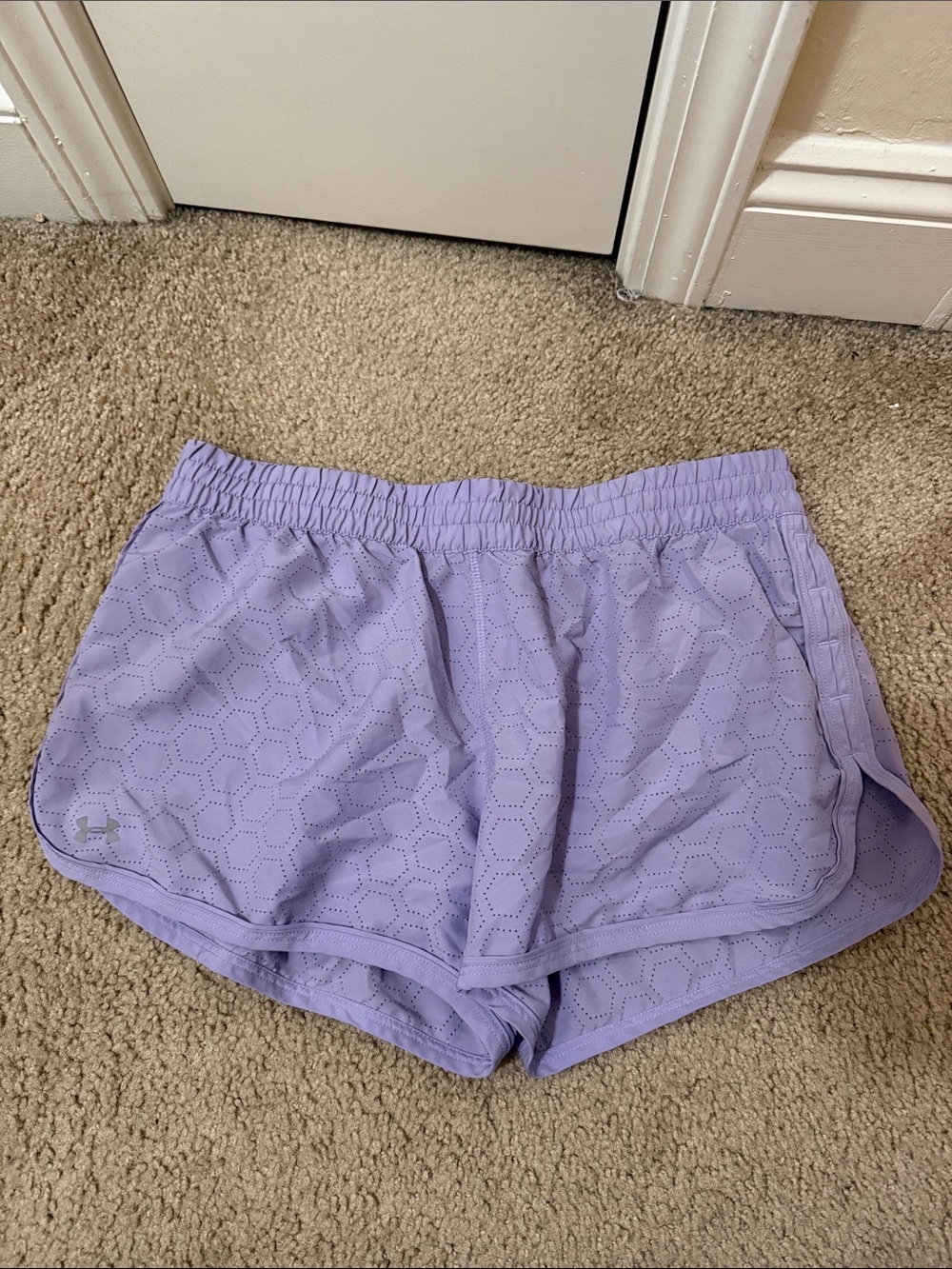 Under Armour Lavender Athletic Running Shorts